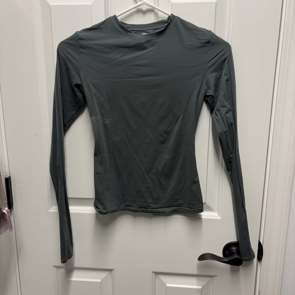 Skims Fits Everybody Crew Neck Top — sea foam green